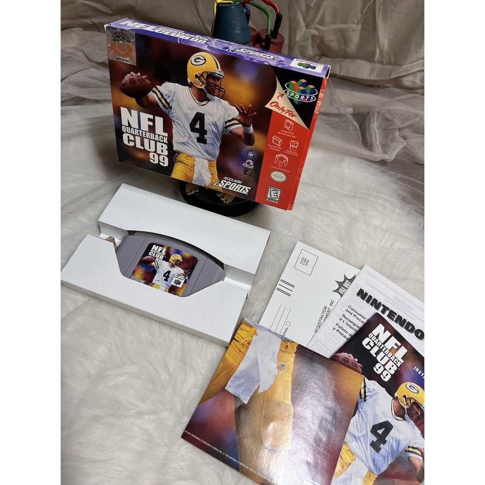NFL Quarterback Club 99 (Nintendo 64 | N64) CIB 100% Complete w/ Manual & Poster